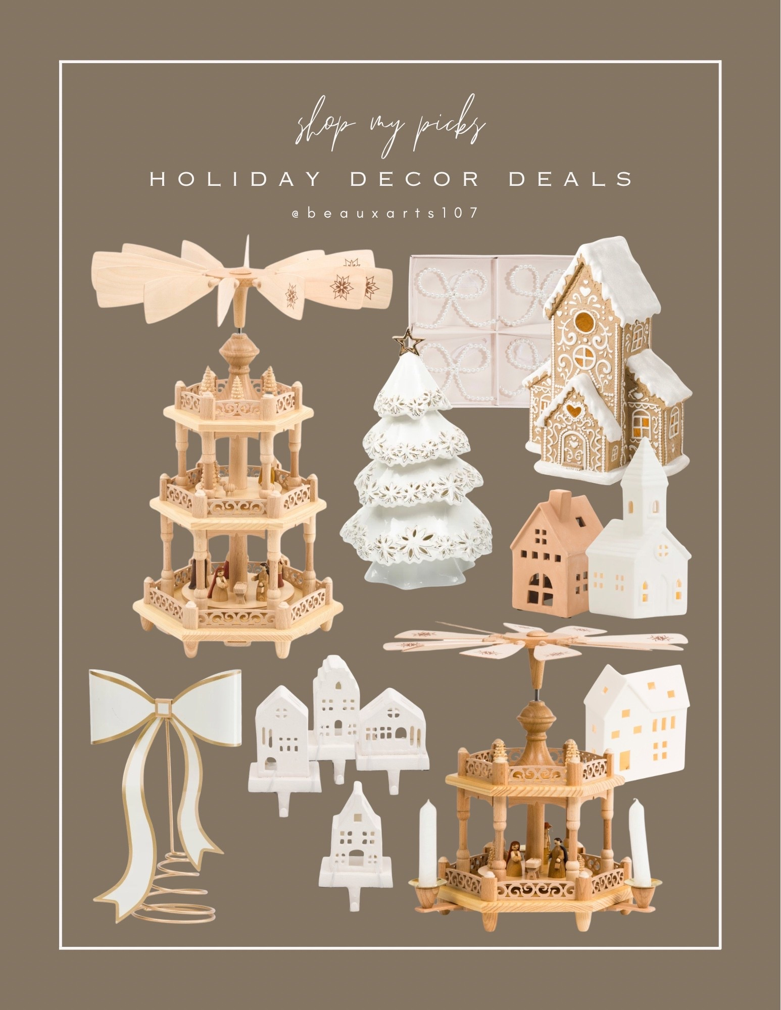 Save on these beautiful neutral holiday decor deals!