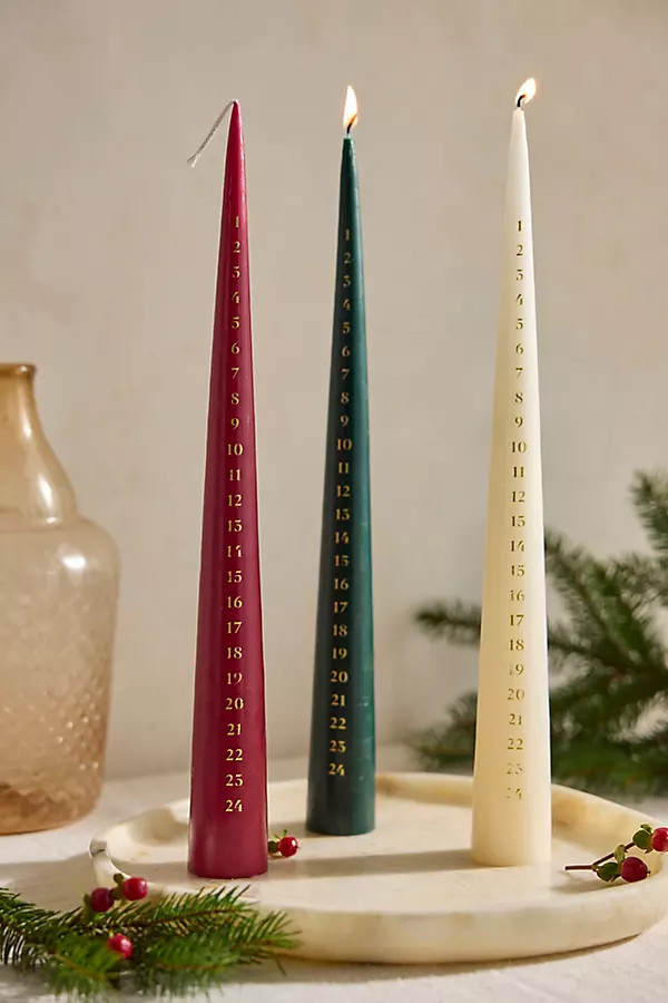 Cone Advent Candle | Anthropologie (US)