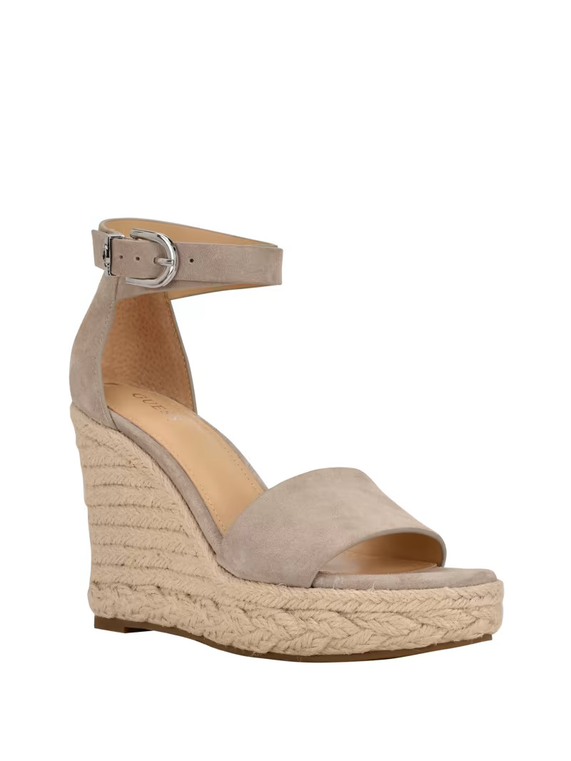 Hidy Suede Espadrille Wedges | Guess (US)