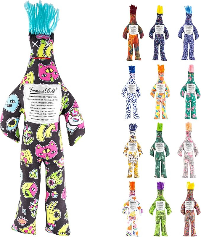 Dammit Doll - Funny Stress Relief Gag Gift, Random Color - for Anger & Frustration Relief - White... | Amazon (US)