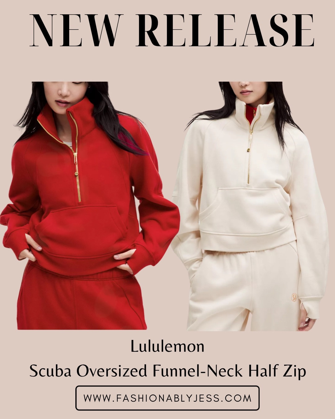 Loving the scuba oversized neck half zip from lululemons new collection 🥰

#LTKOver40 #LTKFindsUnder50 #LTKStyleTip