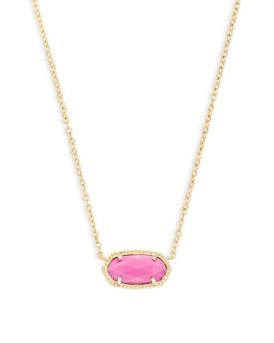 Elisa Gold Pendant Necklace in Magenta | Kendra Scott