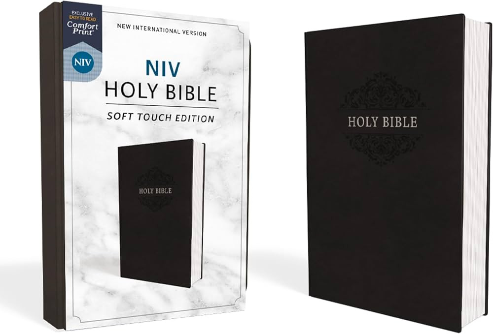 NIV, Holy Bible, Soft Touch Edition, Leathersoft, Black, Comfort Print | Amazon (US)