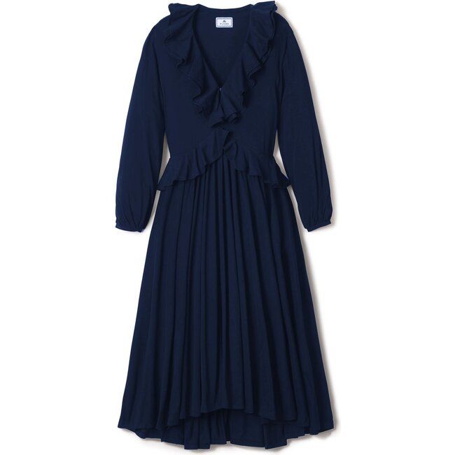 Petite Plume | Women's Anna Nightgown, (Navy Blue, Size Large) | Maisonette | Maisonette