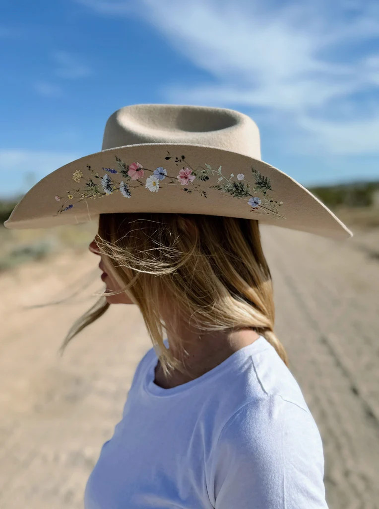 NEW!! Wildflower Cowboy Hat | Glitzy Bella