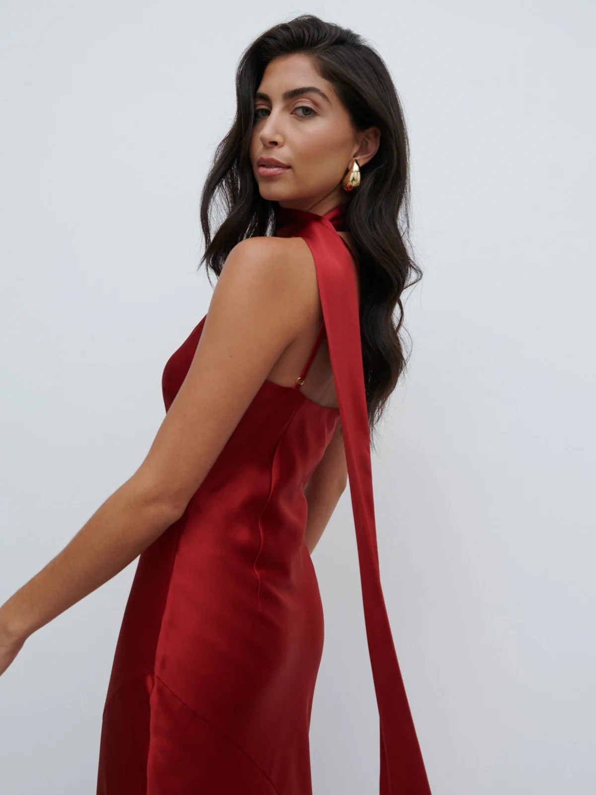 Sheree One Shoulder Sash Maxi Dress | Pretty Lavish (UK)