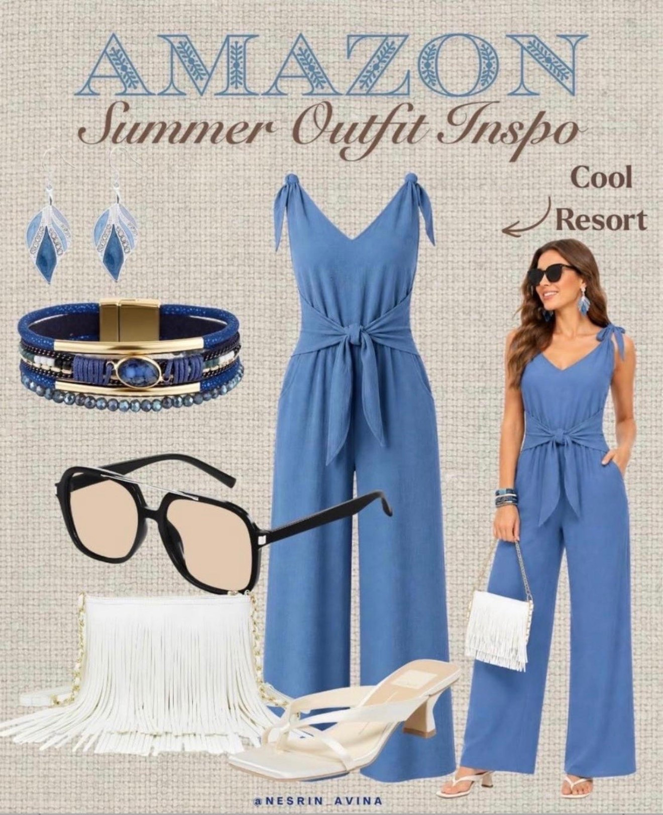 Blue romper 
Outfit 
Vacation style
Summer resort look
Amazon vacation outfits

#LTKOver40 #LTKSeasonal #LTKootd