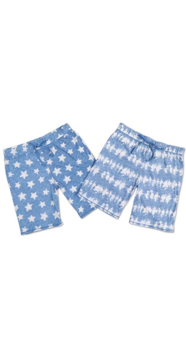 Women's Tie-Dye Sleep Shorts - Blue--0737888487740   | Burkes Outlet | bealls