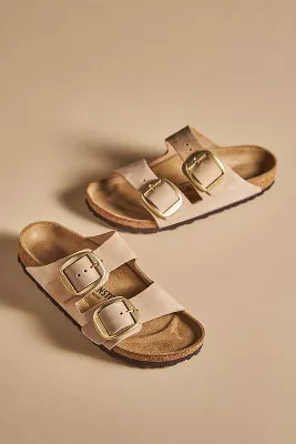 Birkenstock Arizona Big Buckle Nubuck Sandals | Anthropologie (US)