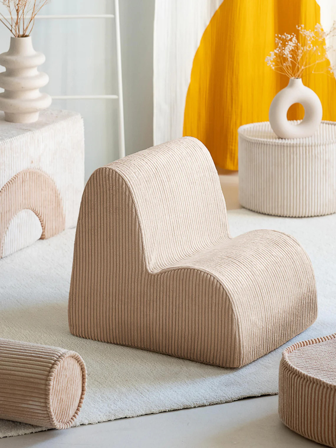 Fauteuil en velours côtelé pour enfant Cloud | Westwing EU