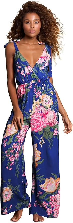 Maaji Women's Standard Beachwear Jumpsuit, Blue, SM | Amazon (US)