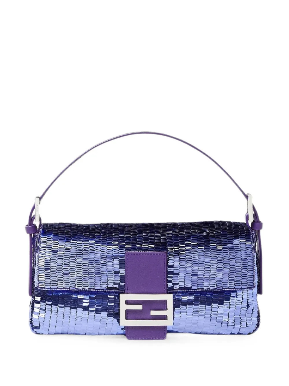 FENDI Baguette 26424 purple sequinned bag | Farfetch Global