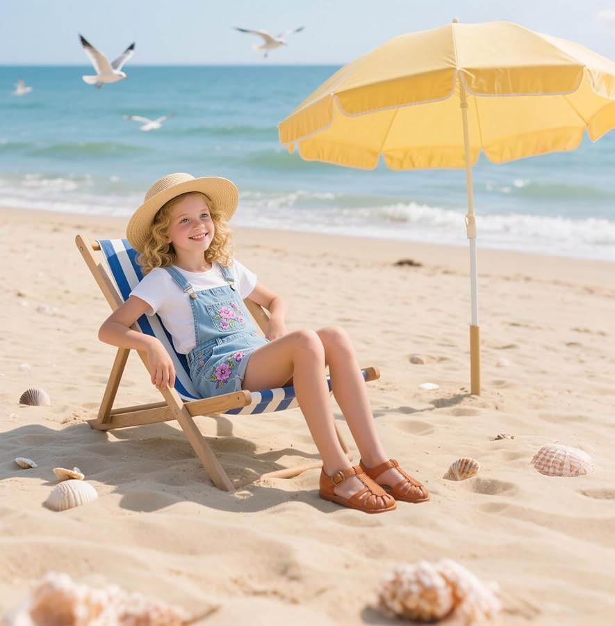 Felix & Flora Toddler Girls Sandals Soft Rubber Princess Flat Shoes Summer Flower Girl Shoes | Amazon (US)