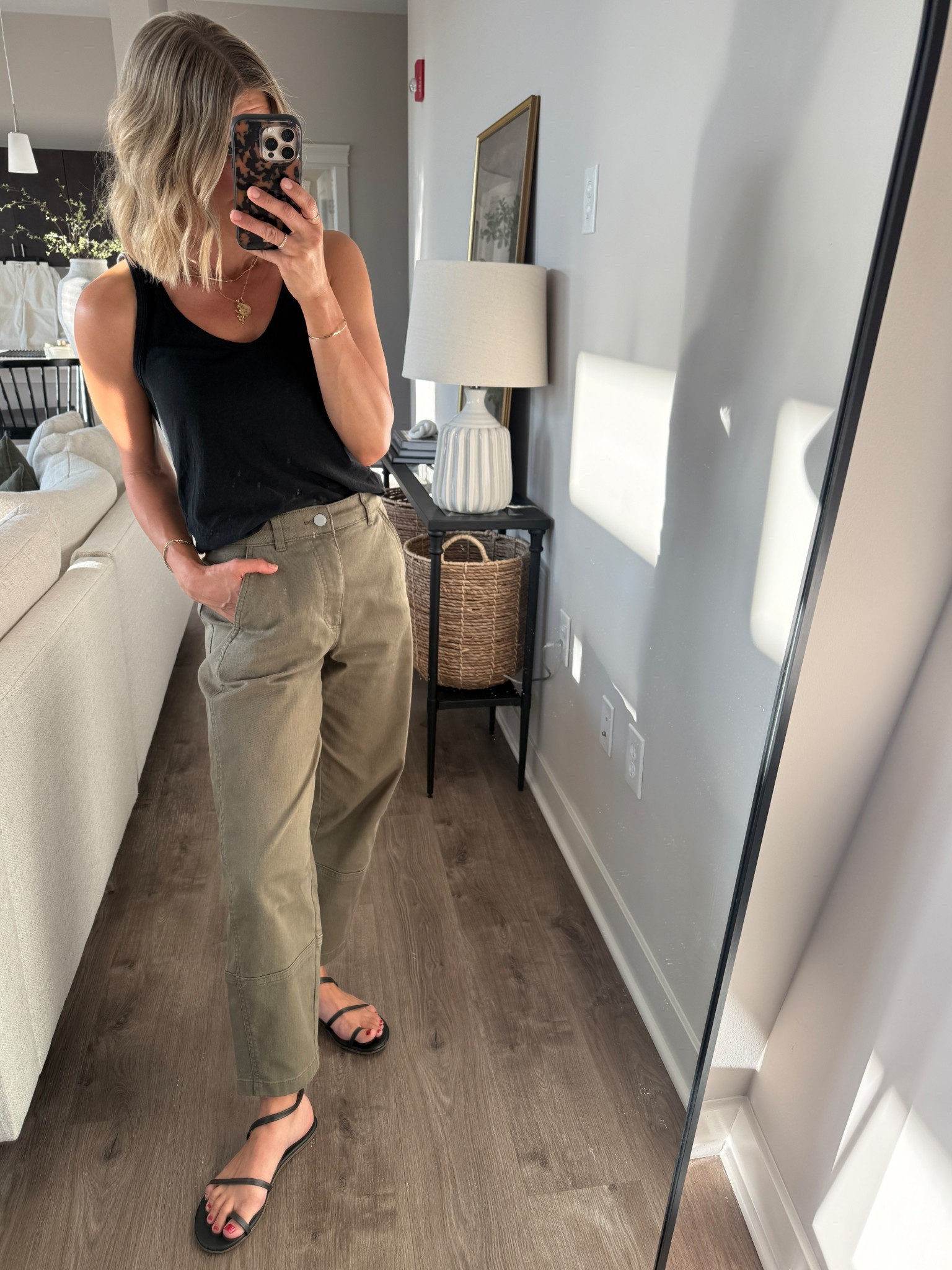 Wearing 2/regular pants, XS tank, sandals tts 

#LTKOver40 #LTKStyleTip #LTKFindsUnder100