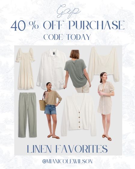 Score linen staples from Gap at 40% off with code Today! Vacation outfits, neutral outfits, linen outfits, linen clothing, linen, beach looks, neutrals, capsule wardrobe, coastal grandmother, coastal cowgirl

#LTKFind #LTKSeasonal #LTKsalealert