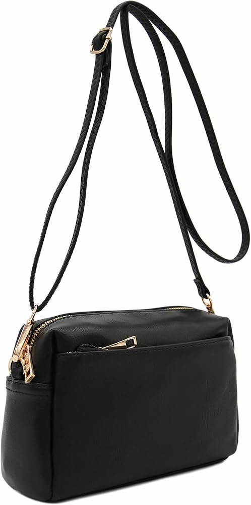 Triple Zip Small Crossbody Bag | Amazon (US)