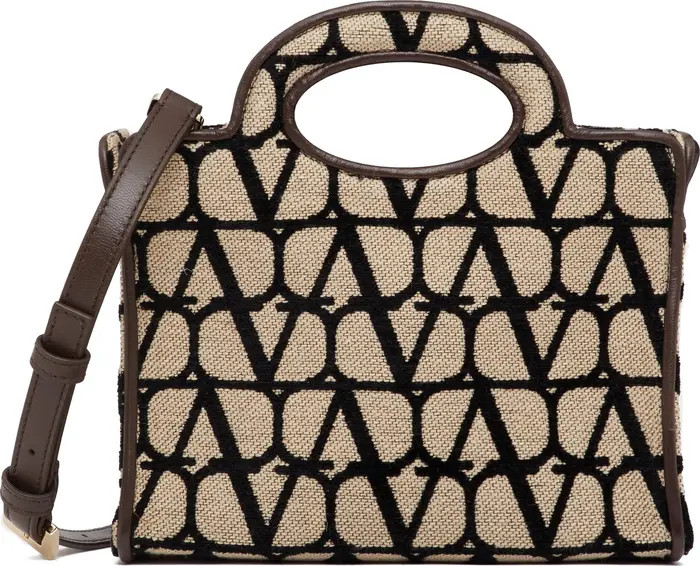 Valentino Garavani Mini La Troisième VLOGO Toile Print Canvas Tote | Nordstrom | Nordstrom
