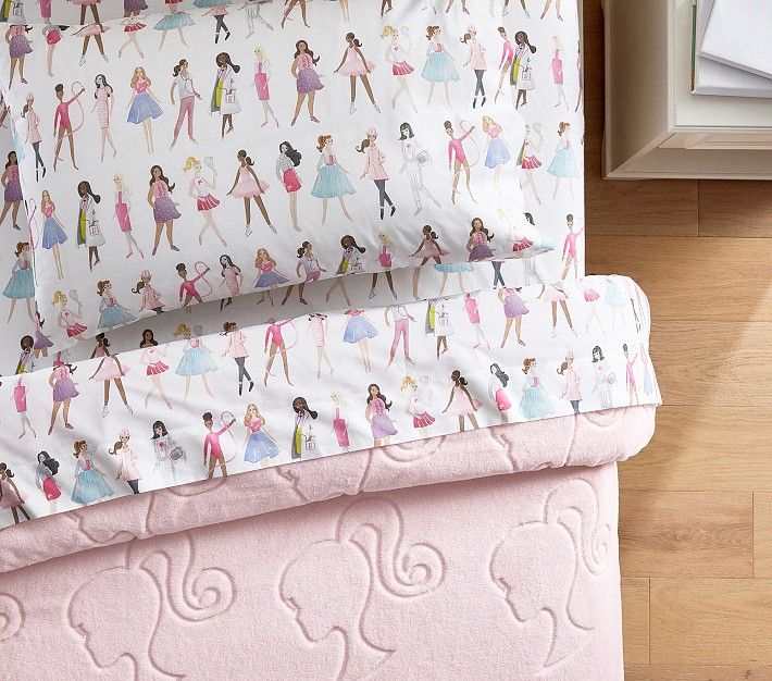 Barbie™ Organic Sheet Set | Pottery Barn Kids