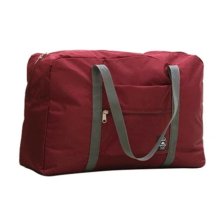 Trade Fancy Foldable Large Duffel Bag Luggage Storage Bag Waterproof Travel Pouch Tote Bag Wine Red | Walmart (US)