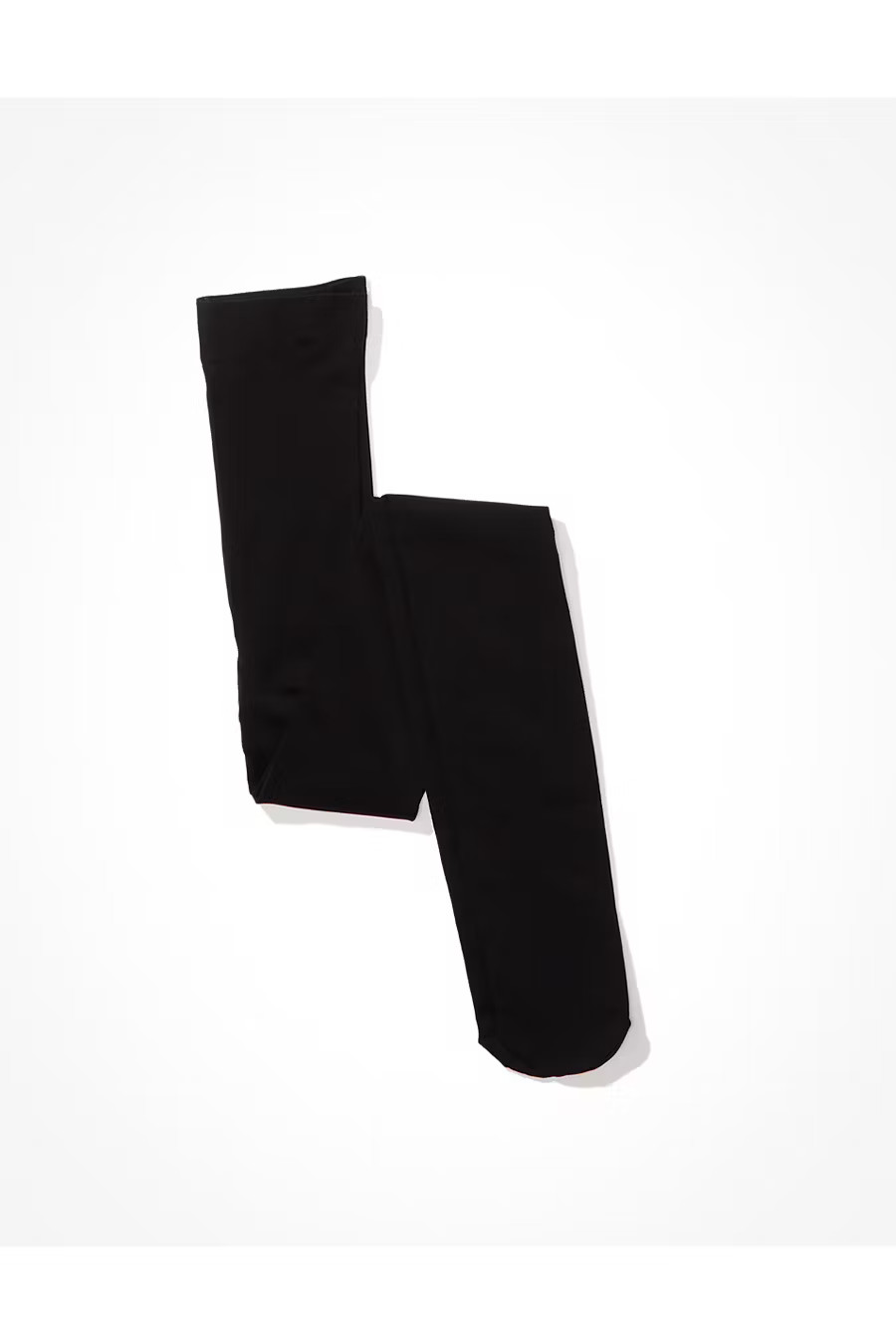 AE Opaque Footed Tights Women's True Black Medium/Large | American Eagle Outfitters (US & CA)