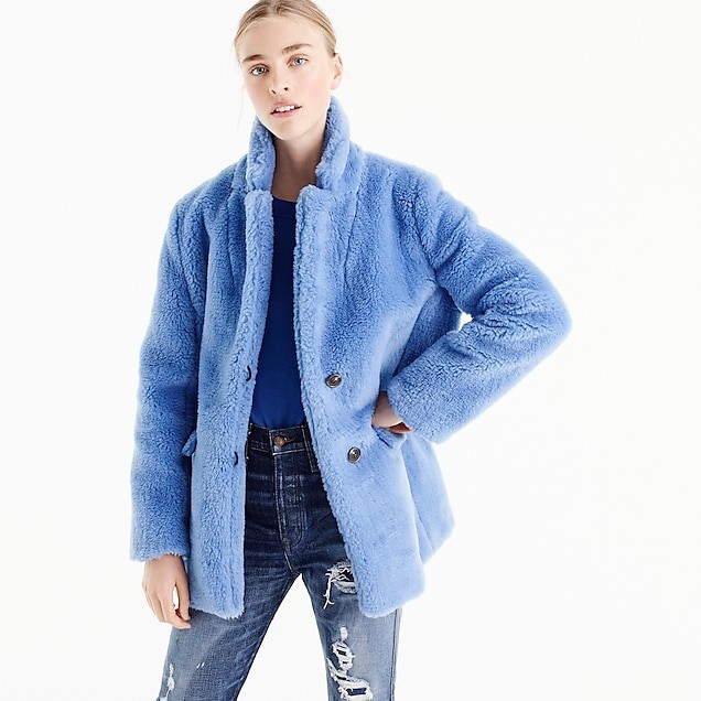 The Teddy coat in plush fleece | J.Crew US
