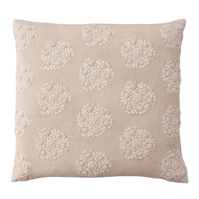 Gemma Embroidered Pillow Cover | Ballard Designs, Inc.
