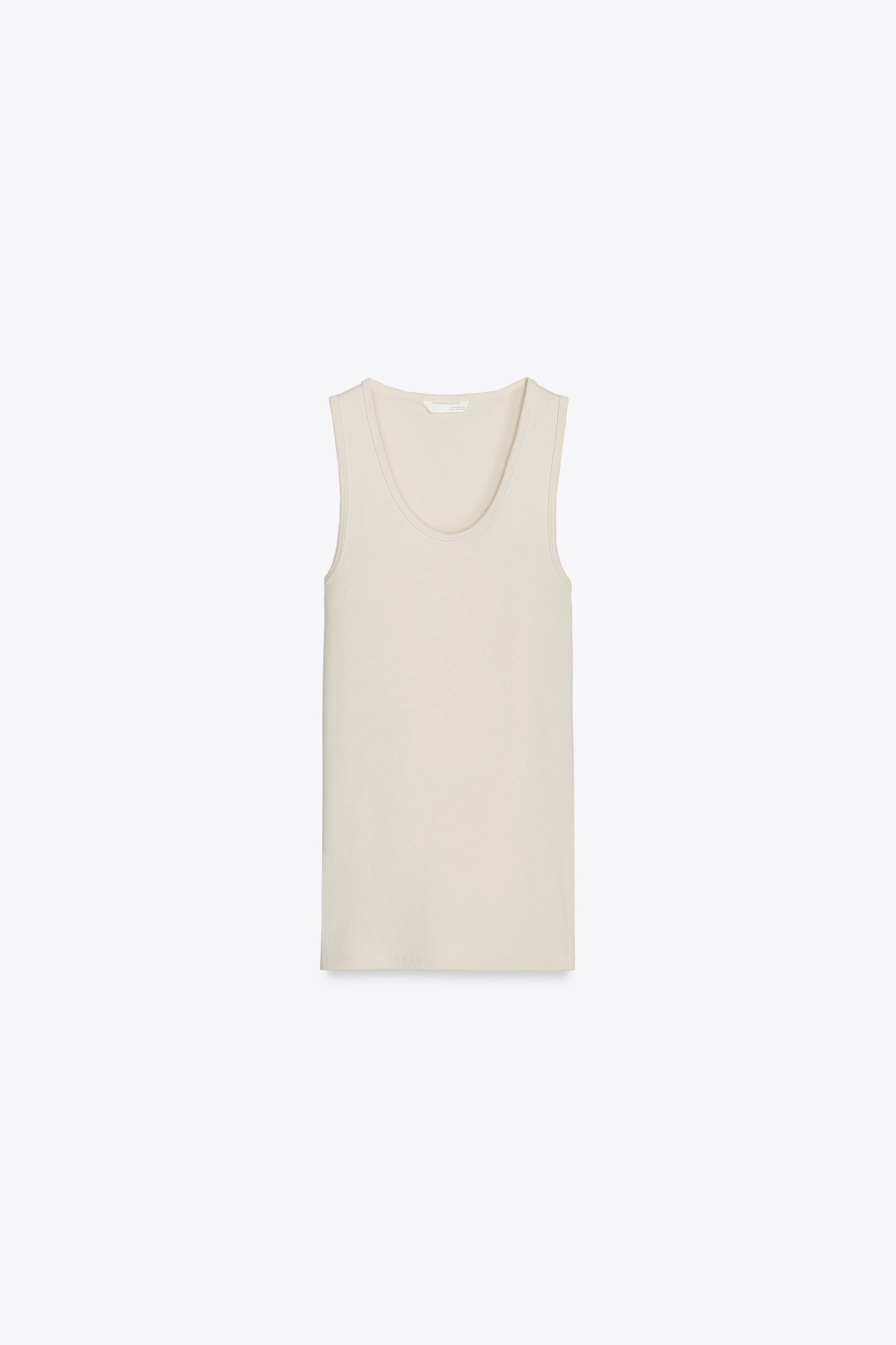 COTTON MODAL VEST TOP | Zara UK