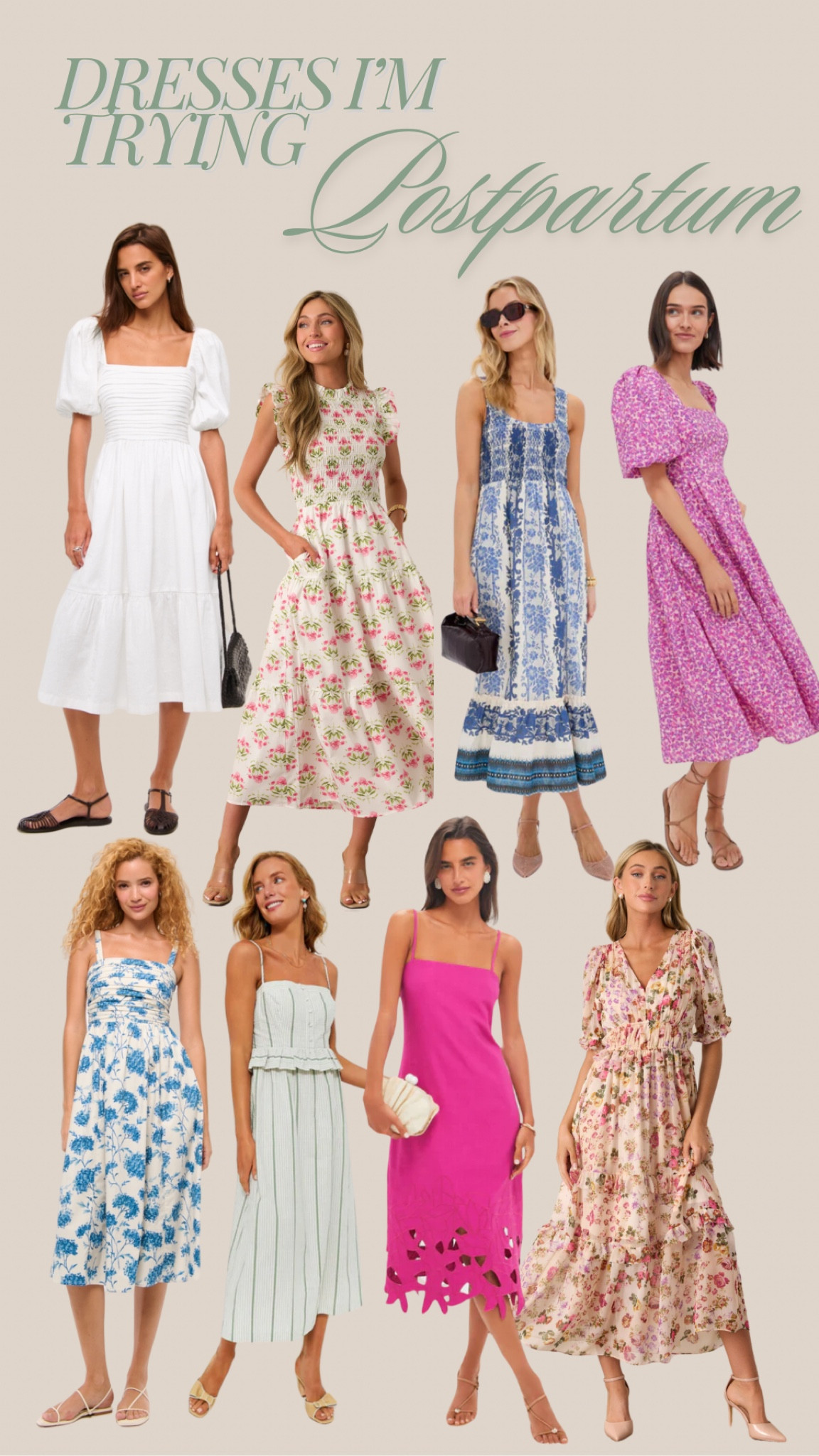 Finding cute clothes that fit in postpartum has been tough, but these silhouettes are forgiving and flattering. Obsessed!

#LTKWedding #LTKSeasonal #LTKSummerEdit