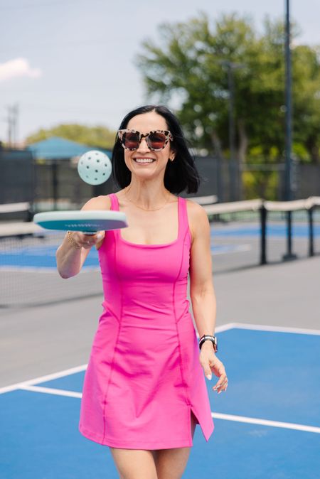 I’m having the best time learning to play pickleball @canyoncreekcc!💖 The beginner clinics are SO fun and perfect for learning the rules, technique, and basics of playing! Its something the whole fam can do together☺️🏓it’s never too late to try a new sport! Have you tried #pickleball yet?! 

This dress is a favorite to wear to the courts! And it’s 20% off this weekend, snag one while you can! 

#LTKfit #LTKunder100 #LTKsalealert