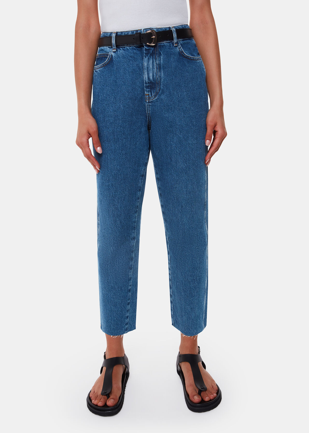 Authentic Slim Frayed Jean | Whistles