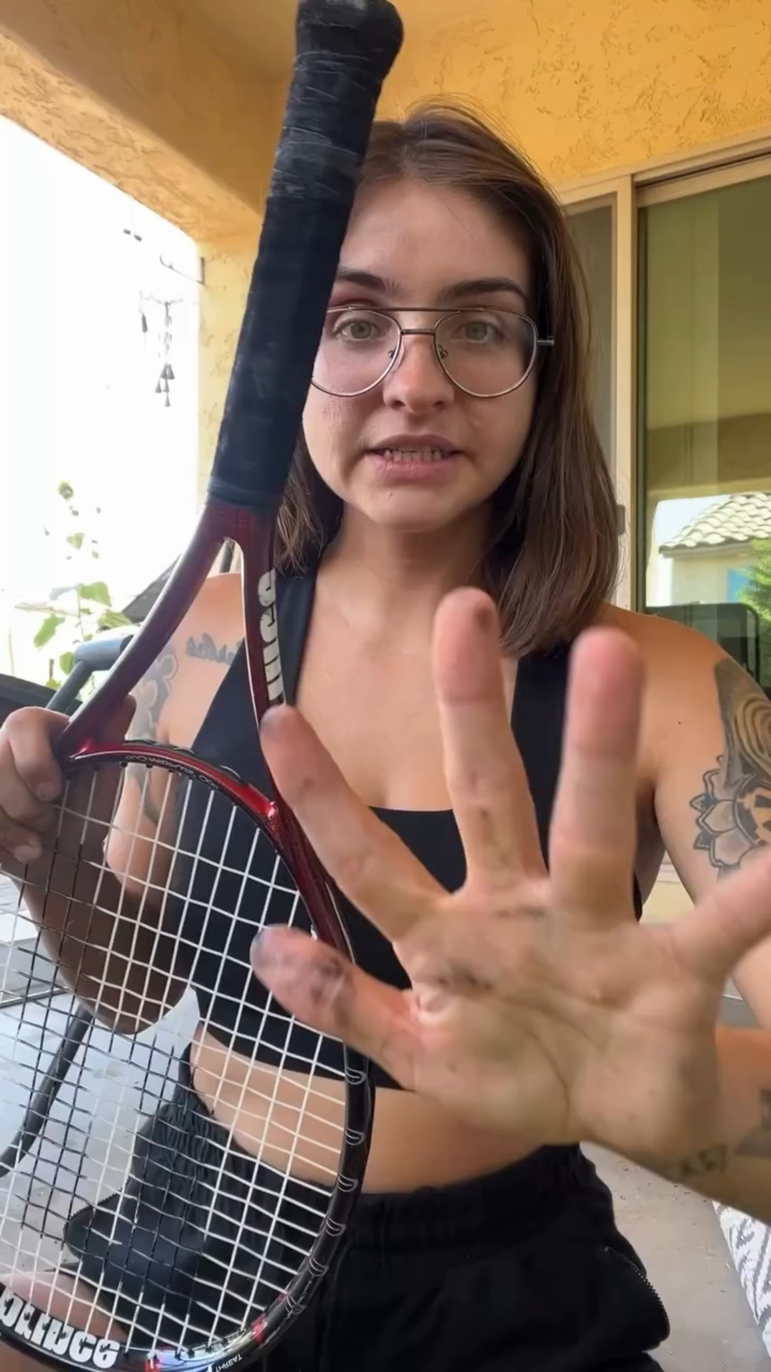 Going back to where it all started….if you see me playing tennis I’m still loyal to pickleball I SWEAR 

Putting @gammapickleball over grip on my racquet made me feel like I was back in high school 
.
.
.
#Tennis #pickleball