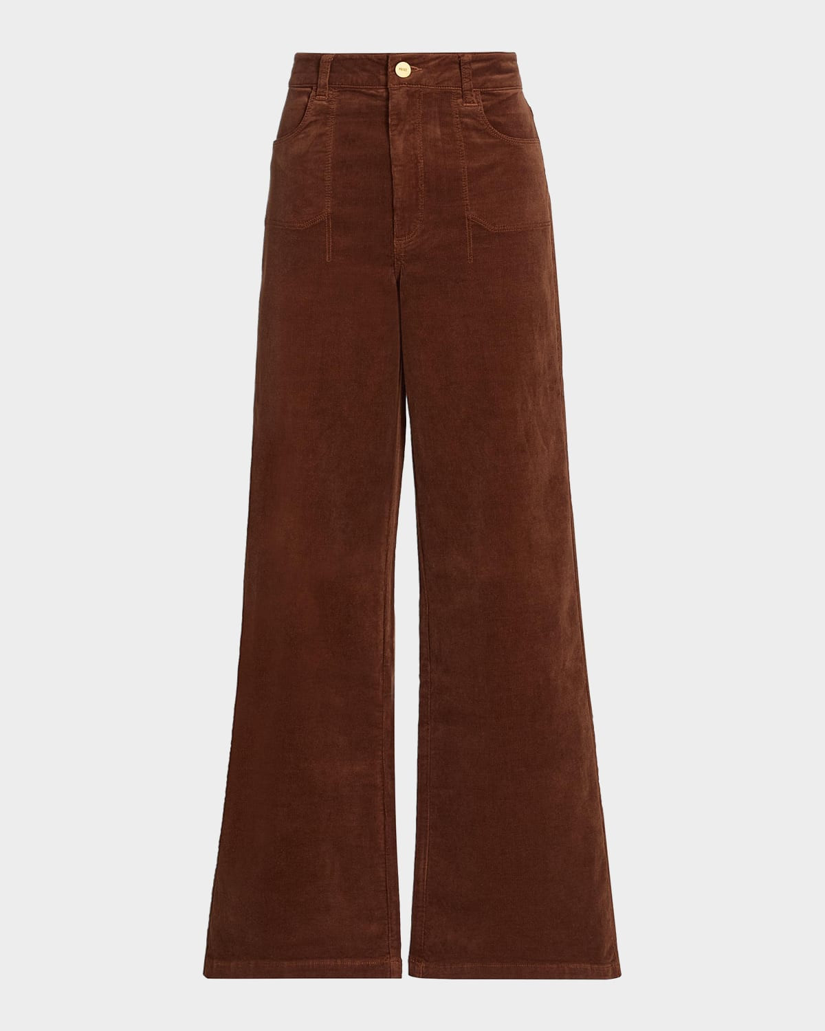 Anessa Cotton-Blend Corduroy Wide-Leg Pants | Neiman Marcus