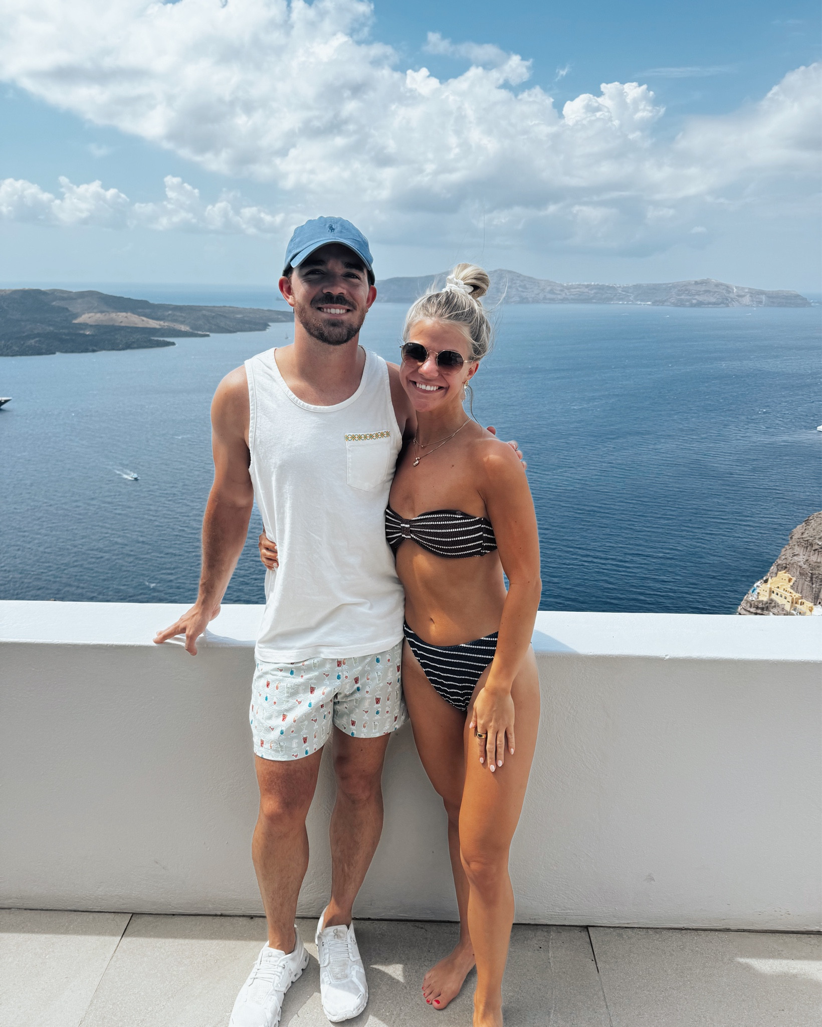 Santorini pool day 🩵

#LTKSwim #LTKSaleAlert #LTKSeasonal