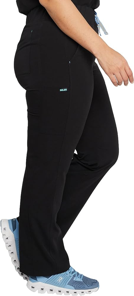 DOLAN District High Waisted 6-Pocket CORE Women's Scrub Pants, Wide Elastic Yoga Waistband, Strai... | Amazon (US)