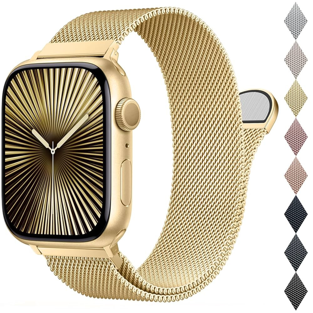 BELONGME Mesh Metal Loop Compatible with Apple Watch Band 40mm 41mm 38mm 42mm Series 11 10 9 8 7 ... | Amazon (US)