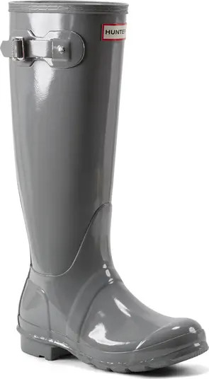 Refined Tall Gloss Waterproof Rain Boot (Women) | Nordstrom