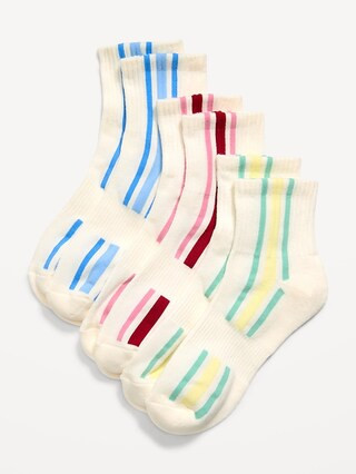 Athletic Quarter Crew Sock 3-Pack for Women | Old Navy (US)