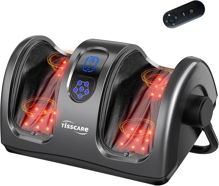 TISSCARE Foot Massager with Heat, Shiatsu Foot Massager for Plantar Fasciitis, Neuropathy, Circul... | Amazon (US)