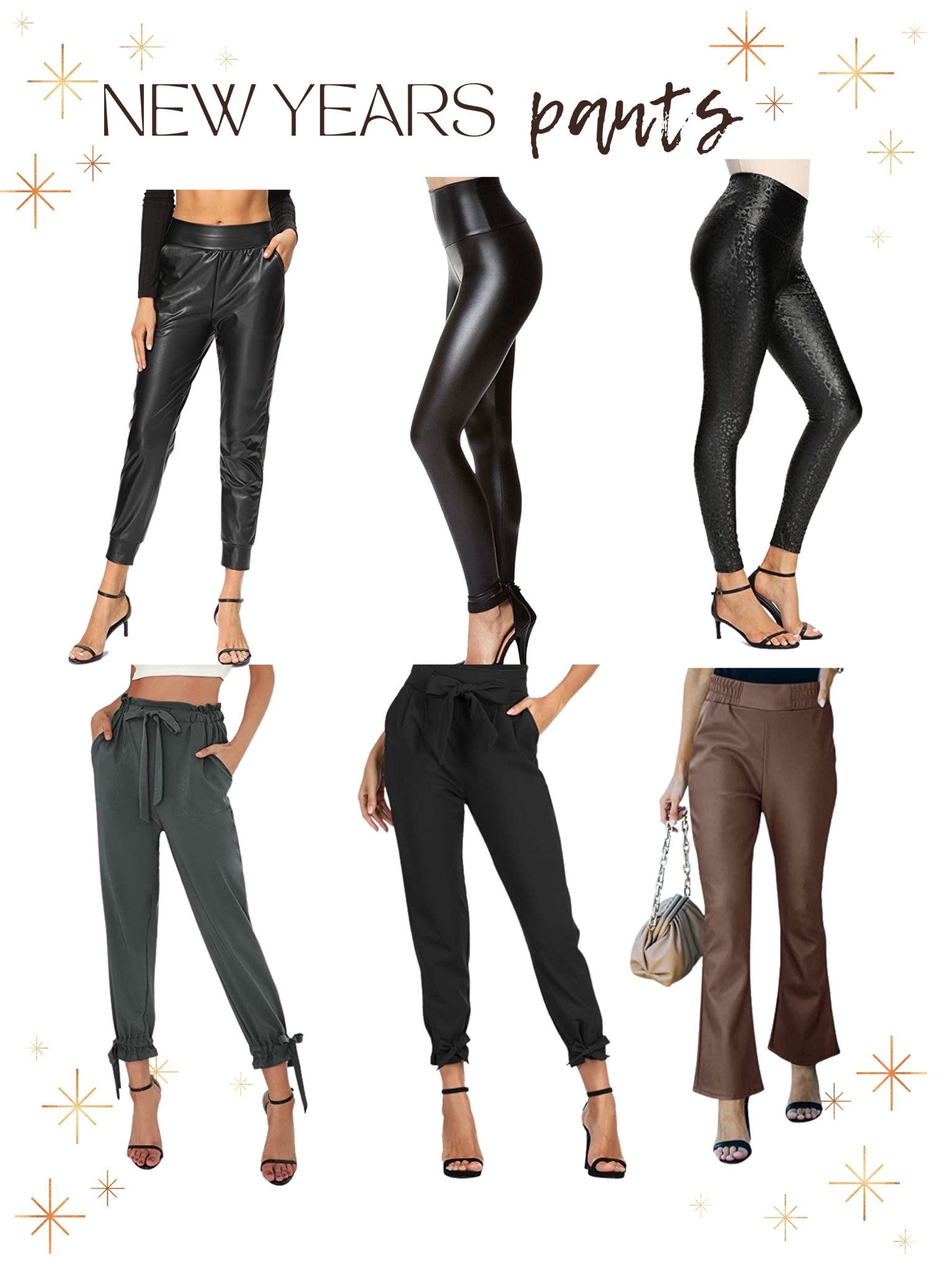 NYE: pant options 

Pair with a sequin top and blazer or cardigan and heels for a comfy, yet still dressy look. 

#LTKHoliday #LTKstyletip #LTKcurves