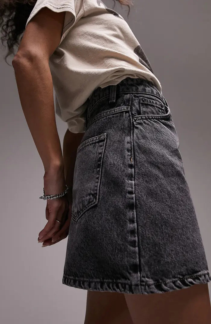 High Waist Denim Miniskirt | Nordstrom