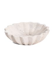 10in Fluted Travertine Stone Bowl | TJ Maxx