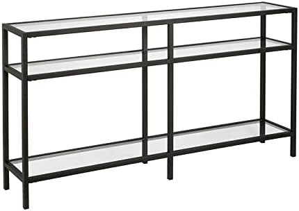 Henn&Hart 55" Wide Rectangular Console Table in Blackened Bronze, Entryway Table, Accent Table fo... | Amazon (US)