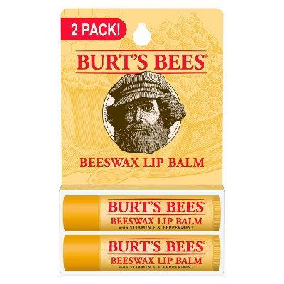 Burt's Bees Natural Origin Beeswax Lip Balm - 2pk | Target