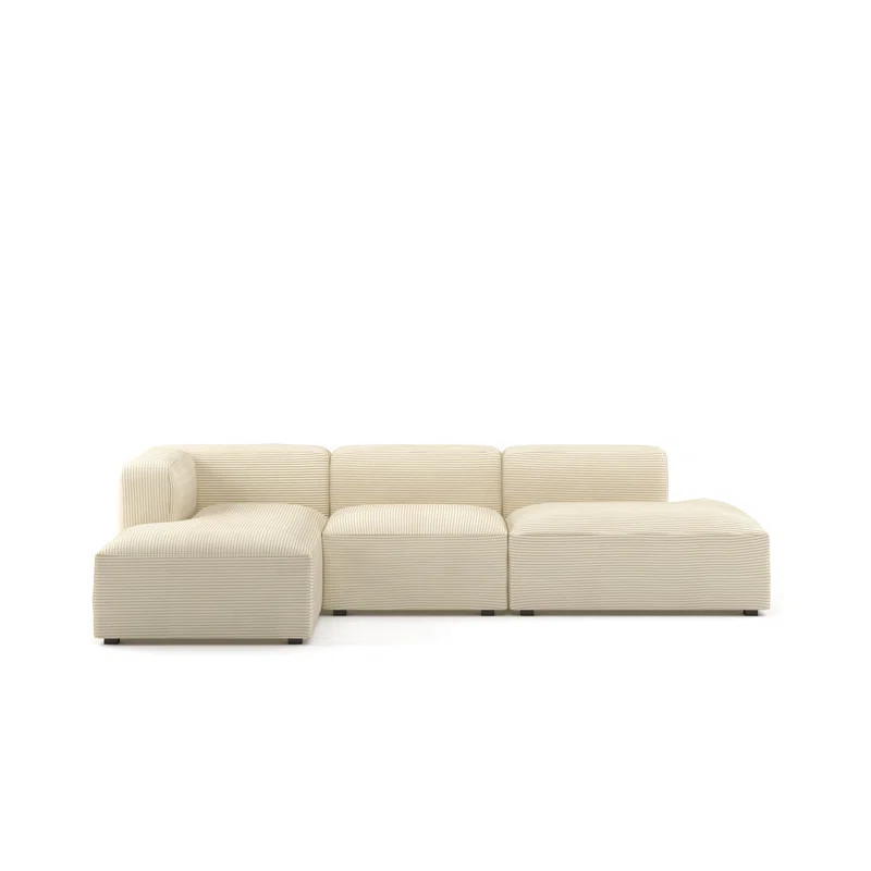 Winnie 3 - Piece Modular Upholstered Chaise L-Sectional | Wayfair North America