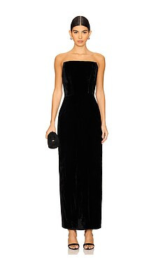 LPA Emery Velvet Maxi Dress in Black from Revolve.com | Revolve Clothing (Global)