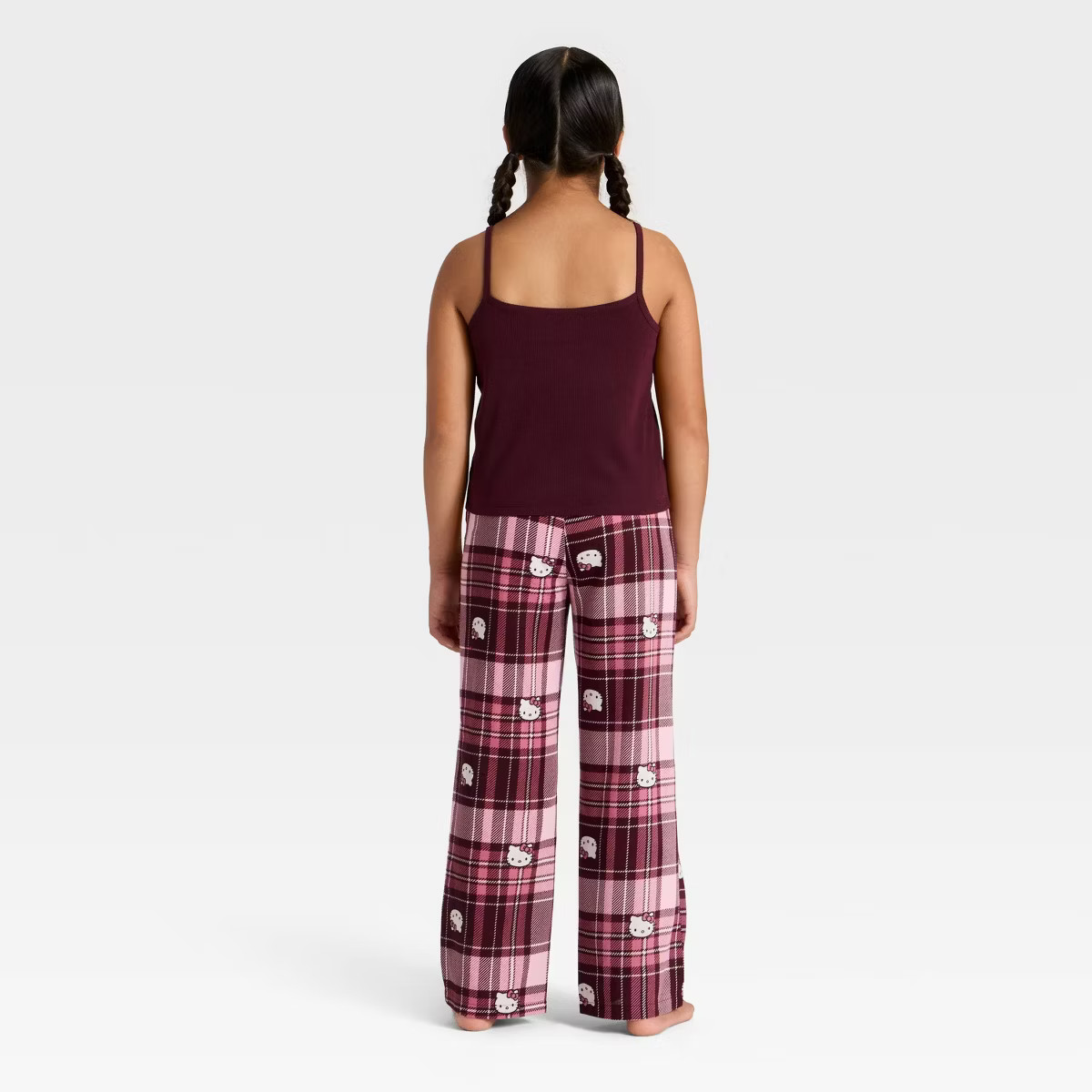 Girls' 2pc Hello Kitty Tank Top and Pants Pajama Set - Red | Target