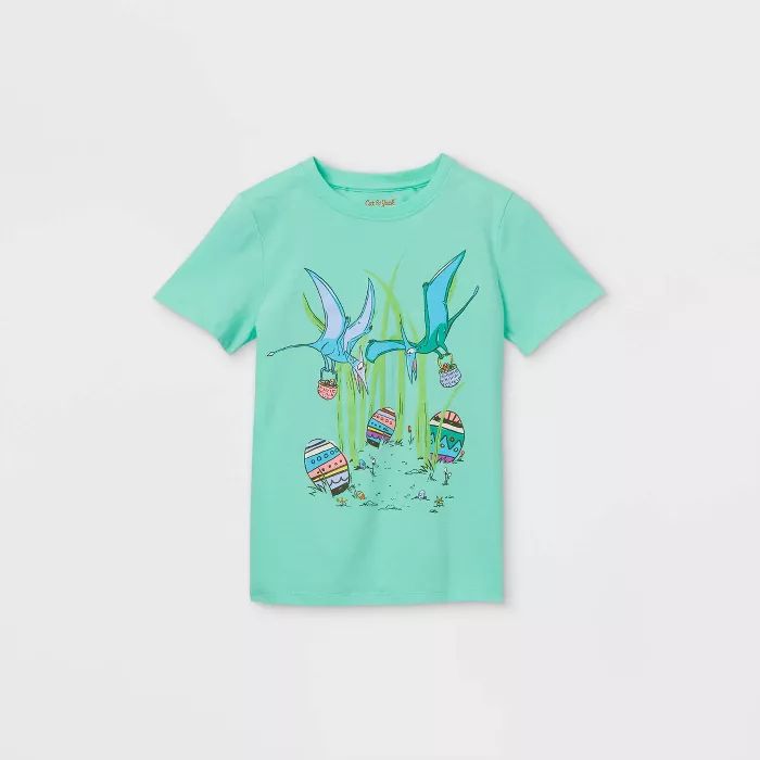 Boys' Dinosaur Eggs Graphic Short Sleeve T-Shirt - Cat & Jack™ Green | Target