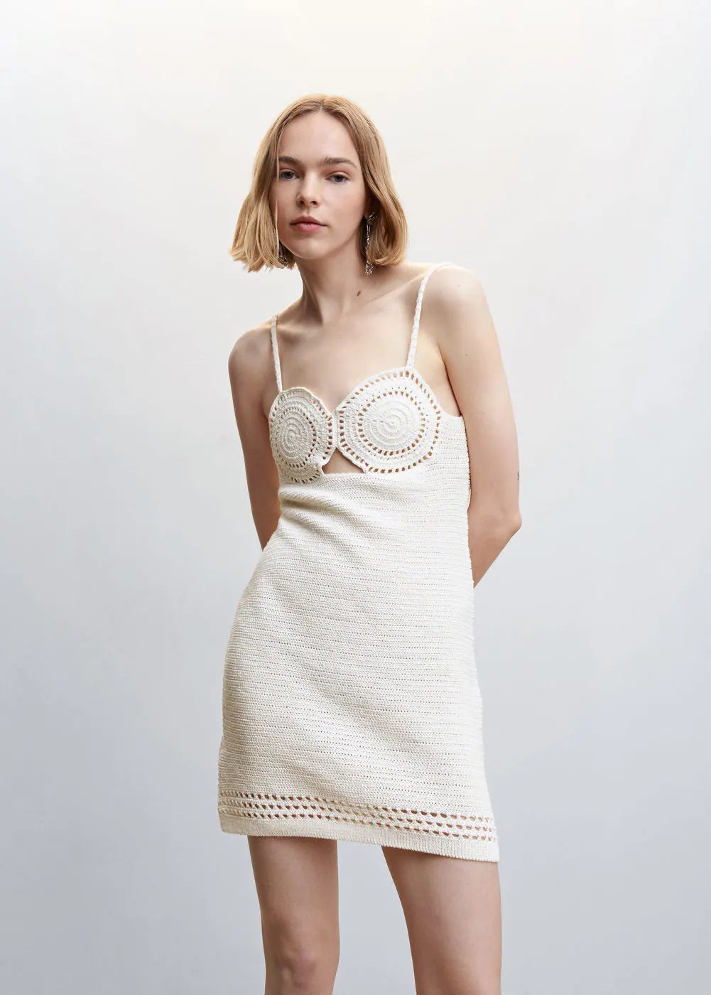 Crochet mini dress | MANGO (US)