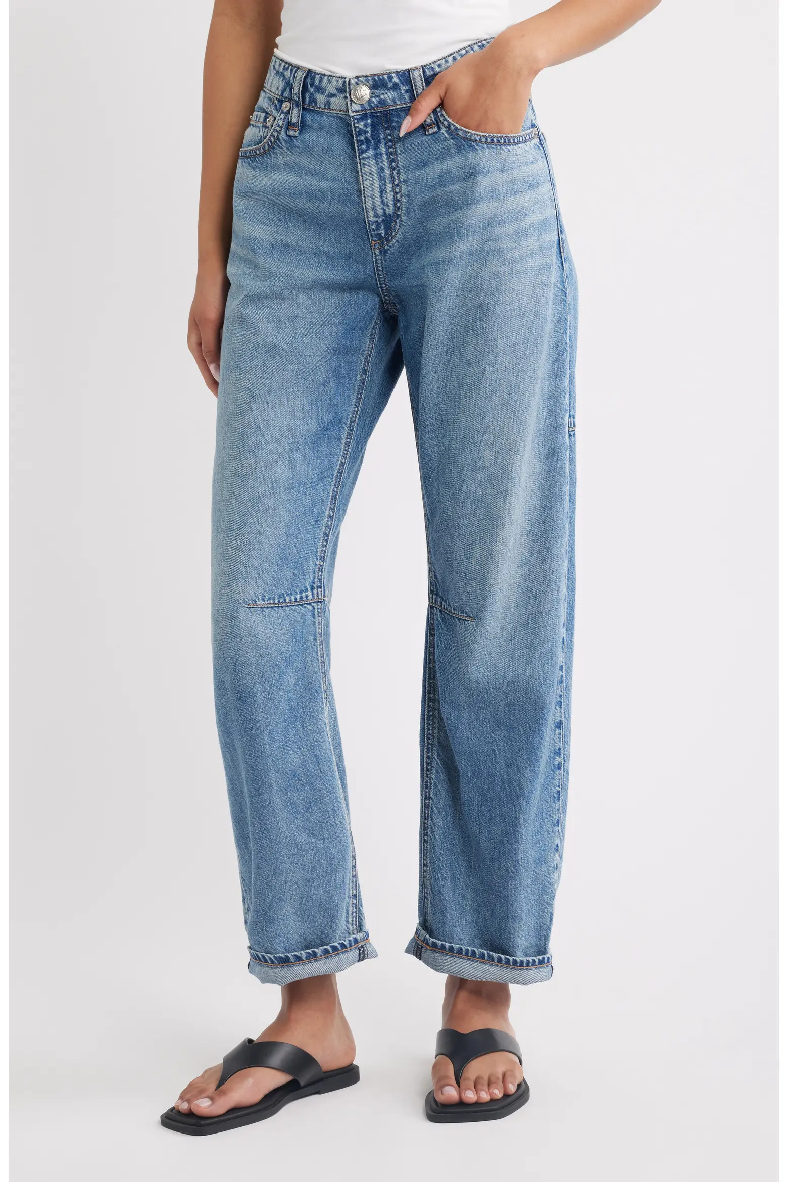 Featherweight Stevie Mid Rise Tapered Jeans (Women) | Nordstrom | Nordstrom