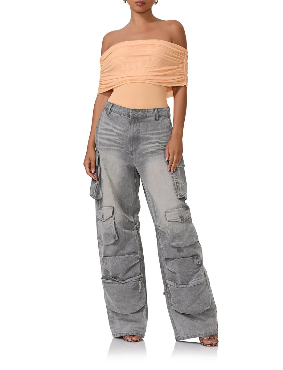 Parker Baggy Cargo Pant - Smoke Grey Wash | ShopAFRM